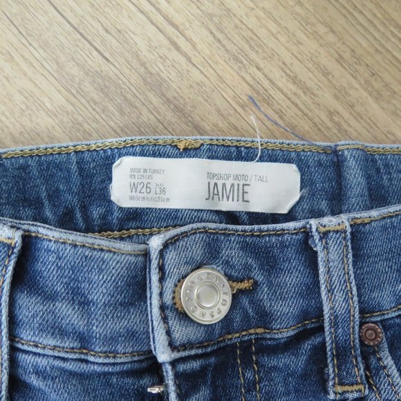 TopShop Jamie Skinny Jeans Size 26 Tall - Picture 8 of 12